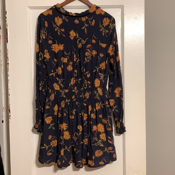 🍂🍁 Free People Buttondown Mini Dress Sz L - Picture 4 of 9